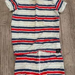 Striped Red and Blue Shorts